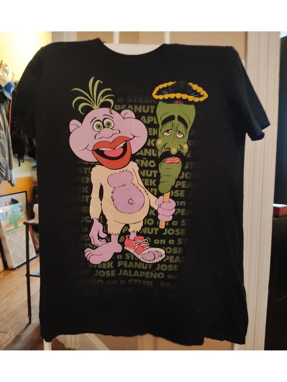 Jeff Dunham official shirt - mens S - black comedy EUC
